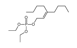 3-butylhept-2-enyl diethyl phosphate结构式