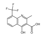 4-hydroxy-2-methyl-8-trifluoromethyl-quinoline-3-carboxylic acid Structure