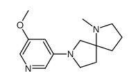 7-(5-methoxypyridin-3-yl)-1-methyl-1,7-diazaspiro[4.4]nonane Structure