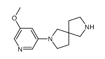 2-(5-methoxypyridin-3-yl)-2,7-diazaspiro[4.4]nonane Structure