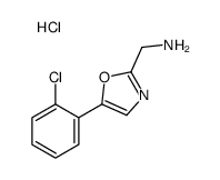[5-(2-chlorophenyl)-1,3-oxazol-2-yl]methanamine,hydrochloride Structure