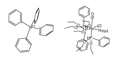 fac-[Re(NHNH)(CO)2(P(OEt)2Ph)3]BPh4 Structure