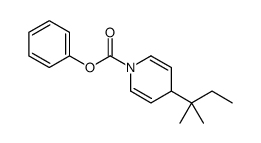 phenyl 4-(2-methylbutan-2-yl)-4H-pyridine-1-carboxylate结构式