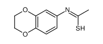 N-(2,3-dihydro-1,4-benzodioxin-6-yl)ethanethioamide结构式