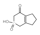 4H-Cyclopenta[c]phosphorin-4-one,1,2,3,5,6,7-hexahydro-2-hydroxy-, 2-oxide结构式