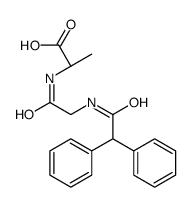 (2S)-2-[[2-[(2,2-diphenylacetyl)amino]acetyl]amino]propanoic acid结构式