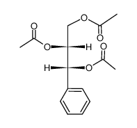 syn-acetic acid 2,3-diacetoxy-1-phenylpropyl ester结构式