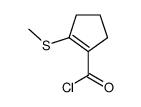 (9ci)-2-(甲基硫代)-1-环戊烯-1-羰酰氯结构式