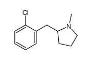 2-[(2-chlorophenyl)methyl]-1-methylpyrrolidine Structure