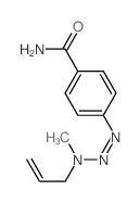 4-(methyl-prop-2-enyl-amino)diazenylbenzamide结构式