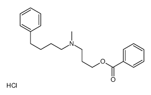 3-benzoyloxypropyl-methyl-(4-phenylbutyl)azanium,chloride Structure