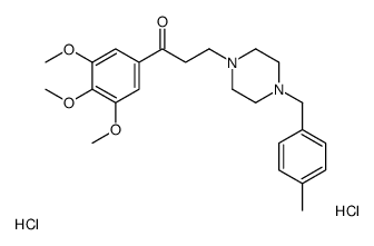 3-[4-[(4-methylphenyl)methyl]piperazin-1-yl]-1-(3,4,5-trimethoxyphenyl)propan-1-one,dihydrochloride结构式