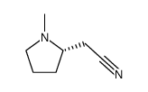 2-((2S)-1-methylpyrrolidin-2-yl)ethanenitrile结构式
