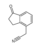 2-(1-oxo-2,3-dihydroinden-4-yl)acetonitrile结构式