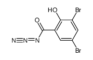 3,5-dibromo-2-hydroxy-benzoyl azide结构式