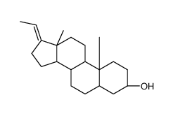 (3α,5α,17Z)-Pregn-17(20)-en-3-ol structure