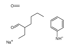 sodium,2-ethylhexanal,formaldehyde,phenylazanide Structure