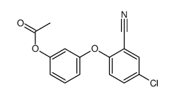 [3-(4-chloro-2-cyanophenoxy)phenyl] acetate Structure