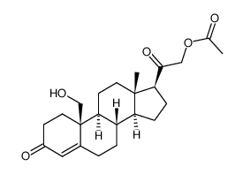 19-HYDROXYDEOXYCORTICOSTERONE*21-ACETATE结构式