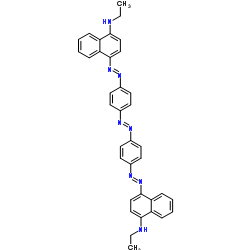 4,4'-[Azobis(4,1-phenyleneazo)]bis[N-ethyl-1-naphthalenamine] structure