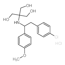 1,3-Propanediol,2-[[2-(4-chlorophenyl)-1-(4-methoxyphenyl)ethyl]amino]-2-(hydroxymethyl)-,hydrochloride (1:1)结构式