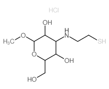 Altropyranoside, methyl3-deoxy-3-[(2-mercaptoethyl)amino]-, hydrochloride, D- (8CI)结构式