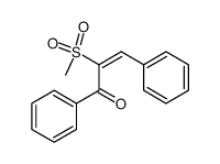 2-methanesulfonyl-1,3-diphenyl-prop-2-en-1-one Structure