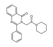 3-(2-oxo-2-piperidin-1-ylethyl)-2-phenylquinazolin-4-one Structure
