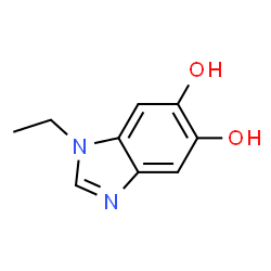 1H-Benzimidazole-5,6-diol,1-ethyl-(9CI) structure