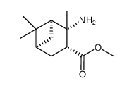 (1S,2S,3R,5S)-2-AMINO-2,6,6-TRIMETHYL-BICYCLO[3.1.1]HEPTANE-3-CARBOXYLIC ACID METHYL ESTER结构式