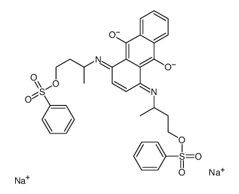 disodium [(9,10-dihydro-9,10-dioxo-1,4-anthrylene)bis[imino(3-methylpropane-1,3-diyl)]]bis(benzenesulphonate)结构式
