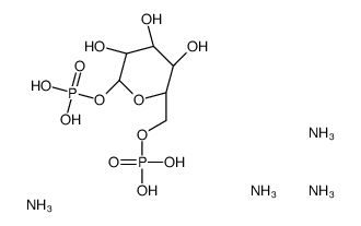 alpha-d-Glucopyranose, 1,6-bis(dihydrogen phosphate), tetraammonium salt结构式