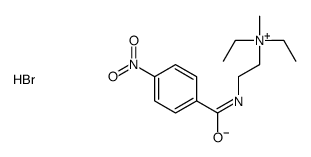 diethyl-methyl-[2-[(4-nitrobenzoyl)amino]ethyl]azanium,bromide结构式