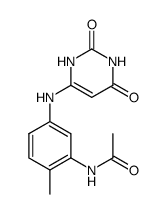 N-[5-(2,6-Dioxo-1,2,3,6-tetrahydro-pyrimidin-4-ylamino)-2-methyl-phenyl]-acetamide结构式
