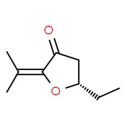 3(2H)-Furanone, 5-ethyldihydro-2-(1-methylethylidene)-, (5S)- (9CI) picture