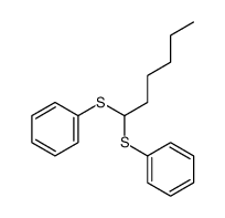 1-phenylsulfanylhexylsulfanylbenzene结构式