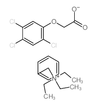 Benzenemethanaminium, N,N,N-triethyl-, salt with (2,4, 5-trichlorophenoxy)acetic acid (1:1) Structure