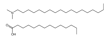 N,N-dimethyloctadecan-1-amine,tetradecanoic acid结构式