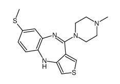 4-(4-methylpiperazin-1-yl)-7-methylsulfanyl-10H-thieno[3,4-b][1,5]benzodiazepine Structure
