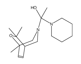 1-(1-piperidyl)-1-(1,9,9-trimethyl-8-oxa-3-azabicyclo[3.2.2]non-6-en-3-yl)ethanol结构式