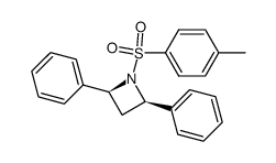 cis-2,4-diphenyl-1-p-toluenesulfonylazetidine结构式