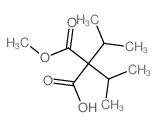 2-methoxycarbonyl-3-methyl-2-propan-2-yl-butanoic acid Structure