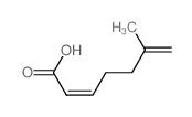 (2Z)-6-methylhepta-2,6-dienoic acid结构式