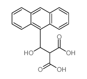 2-(anthracen-9-yl-hydroxy-methyl)propanedioic acid Structure