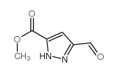 5-甲酰基-2H-吡唑-3-甲酸甲酯结构式