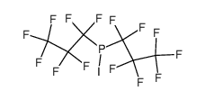 Bis(heptafluor-n-propyl)-jodphosphan结构式