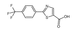 2-[4-(trifluoromethyl)phenyl]thiazole-5-carboxylic acid结构式