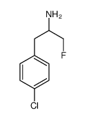 2-amino-1-(4-chlorophenyl)-3-fluoropropane结构式