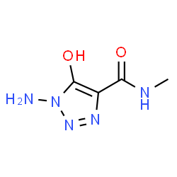 1H-1,2,3-Triazole-4-carboxamide, 1-amino-5-hydroxy-N-methyl- (9CI)结构式