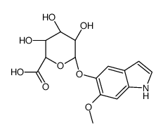 5-hydroxy-6-methoxyindole glucuronide结构式